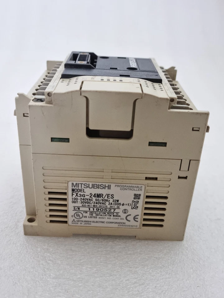 MITSUBISHI FX3G-24MR/ES 100-240VAC PROGRAMMABLE CONTROLLER (USED) MADE IN JAPAN